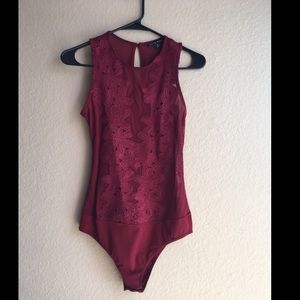 Burgundy Body Suit